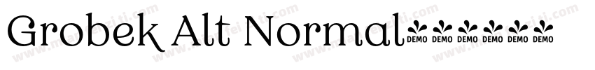 Grobek Alt Normal字体转换